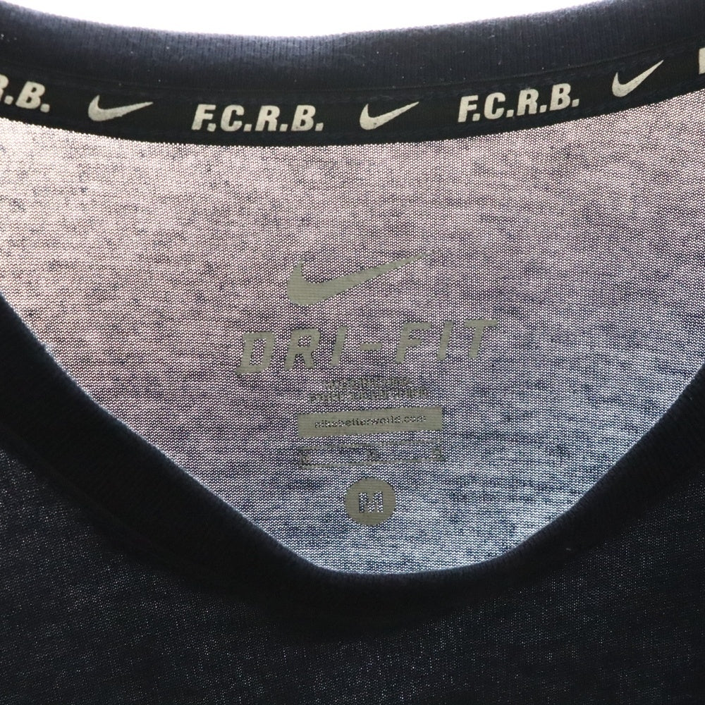 F.C.R.B./F.C.Real Bristol/FCRB(エフシーアールビー/エフシーレアルブリストル) 16SS ×NIKE DRI-FIT AUTENTIC SWOOTH TEE ナイキ ドライフィット フロントロゴプリント半袖Tシャツ 823130-450