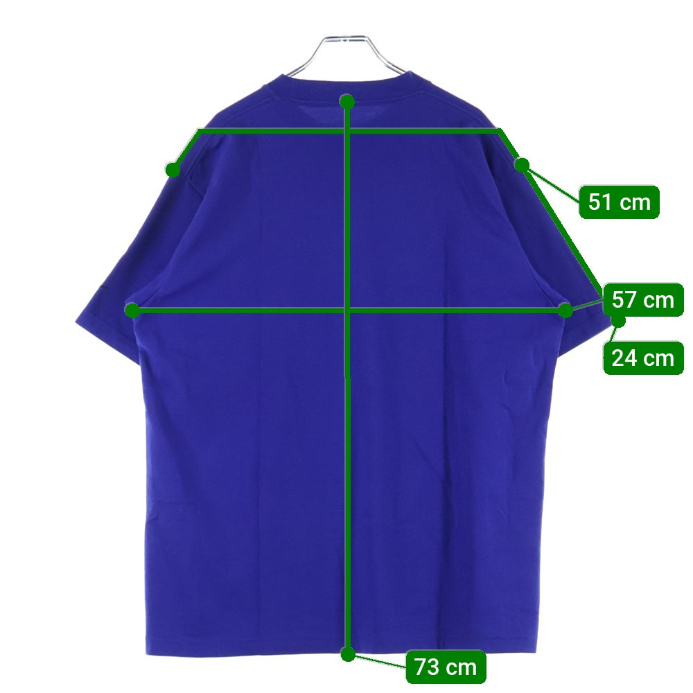 F.C.R.B./F.C.Real Bristol/FCRB(エフシーアールビー/エフシーレアルブリストル) ×NIKE ナイキ フロントナンバリングロゴTシャツ 半袖クルーネックカットソー ブルー