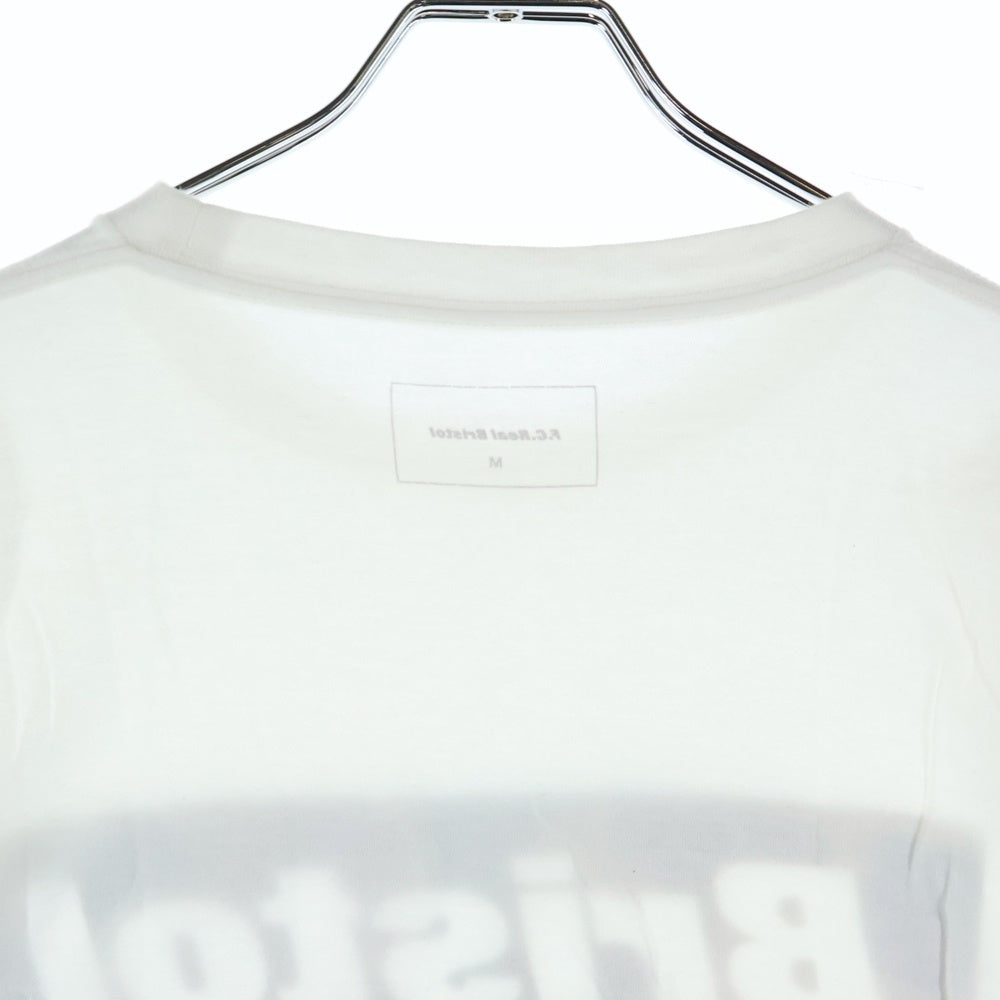 F.C.R.B./F.C.Real Bristol/FCRB(エフシーアールビー/エフシーレアルブリストル) 14SS CAMOUFLAGE BOX LOGO TEE カモフラ柄 ボックスロゴTシャツ 半袖クルーネックカットソー ホワイト FCRB-140012