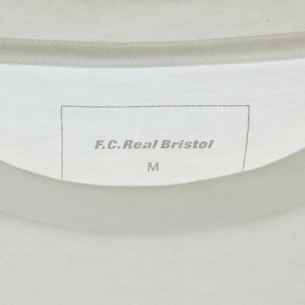 F.C.R.B./F.C.Real Bristol/FCRB(エフシーアールビー/エフシーレアルブリストル) フロントラメロゴTシャツ 半袖クルーネックカットソー ホワイト FCRB-145010