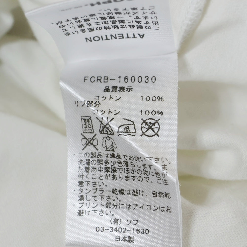 F.C.R.B./F.C.Real Bristol/FCRB(エフシーアールビー/エフシーレアルブリストル) STAR PRINT TEE スタープリントTシャツ 半袖クルーネックカットソー ホワイト FCRB-160030