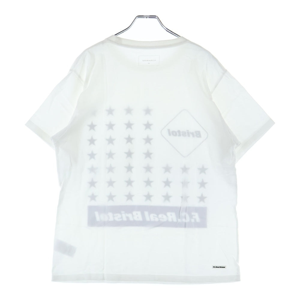 F.C.R.B./F.C.Real Bristol/FCRB(エフシーアールビー/エフシーレアルブリストル) 17SS STAR TEE スタープリントTシャツ 半袖クルーネックカットソー ホワイト FCRB-170053