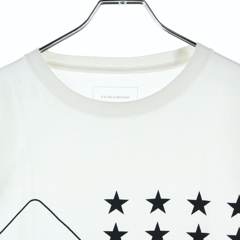 F.C.R.B./F.C.Real Bristol/FCRB(エフシーアールビー/エフシーレアルブリストル) 17SS STAR TEE スタープリントTシャツ 半袖クルーネックカットソー ホワイト FCRB-170053