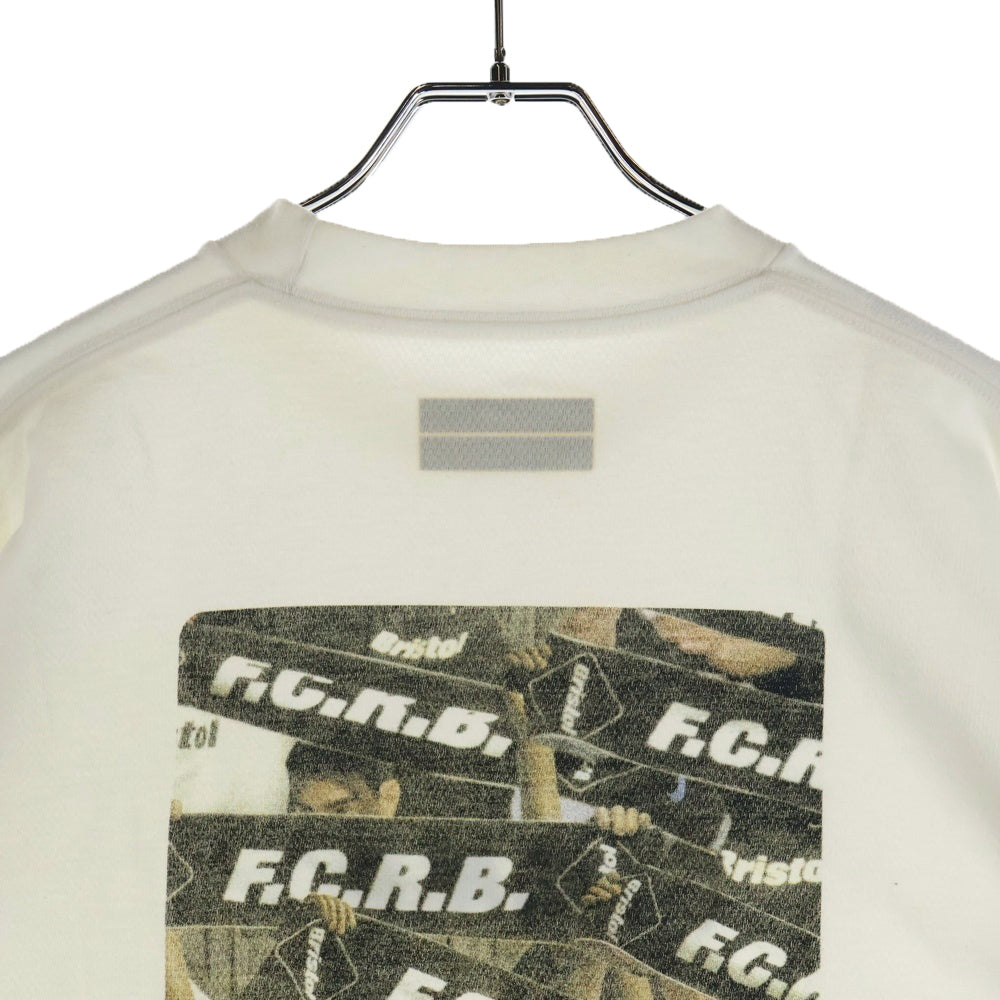 F.C.R.B./F.C.Real Bristol/FCRB(エフシーアールビー/エフシーレアルブリストル) ×NIKE ナイキ バックイラストプリントTシャツ 半袖クルーネックカットソー ホワイト