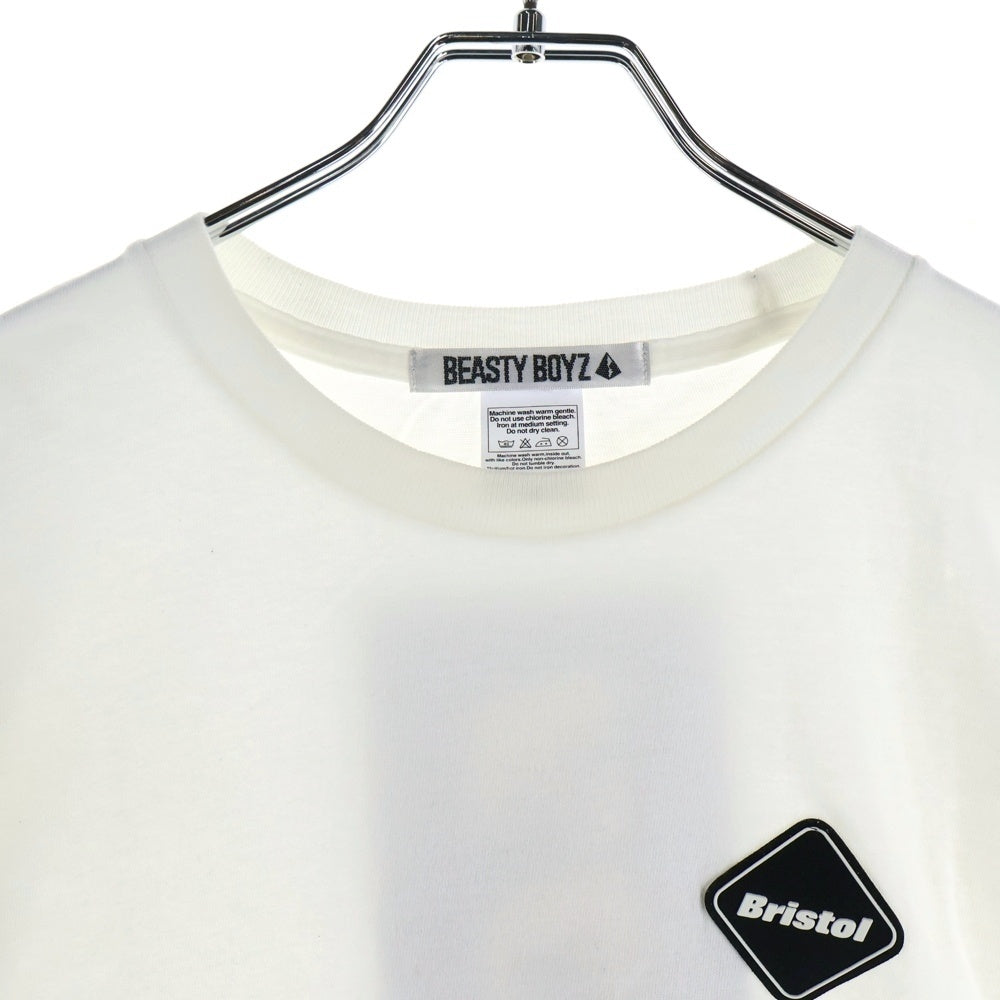 F.C.R.B./F.C.Real Bristol/FCRB(エフシーアールビー/エフシーレアルブリストル) ×BEASTY BOYZ GYM TEE ビースティーボーイズ 両面プリントTシャツ 半袖クルーネックカットソー ホワイト BB1620-TS01