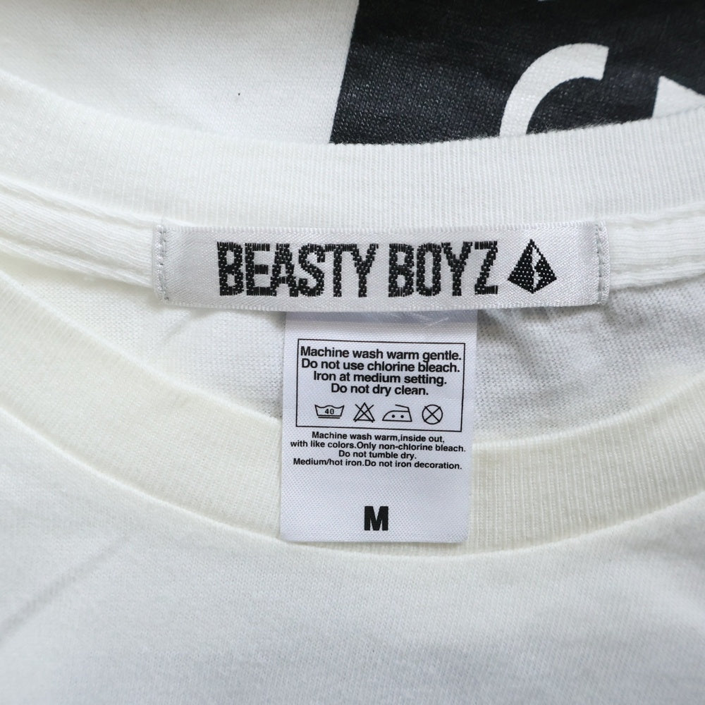 F.C.R.B./F.C.Real Bristol/FCRB(エフシーアールビー/エフシーレアルブリストル) ×BEASTY BOYZ GYM TEE ビースティーボーイズ 両面プリントTシャツ 半袖クルーネックカットソー ホワイト BB1620-TS01