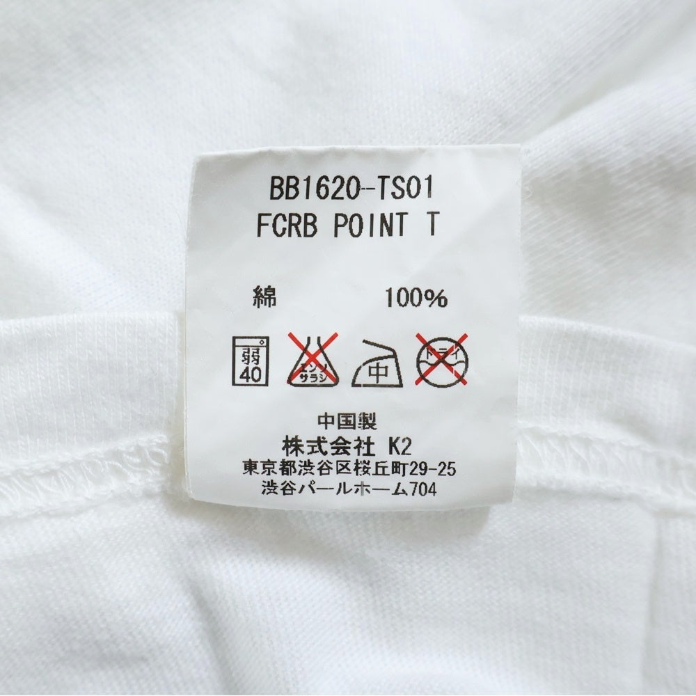 F.C.R.B./F.C.Real Bristol/FCRB(エフシーアールビー/エフシーレアルブリストル) ×BEASTY BOYZ GYM TEE ビースティーボーイズ 両面プリントTシャツ 半袖クルーネックカットソー ホワイト BB1620-TS01