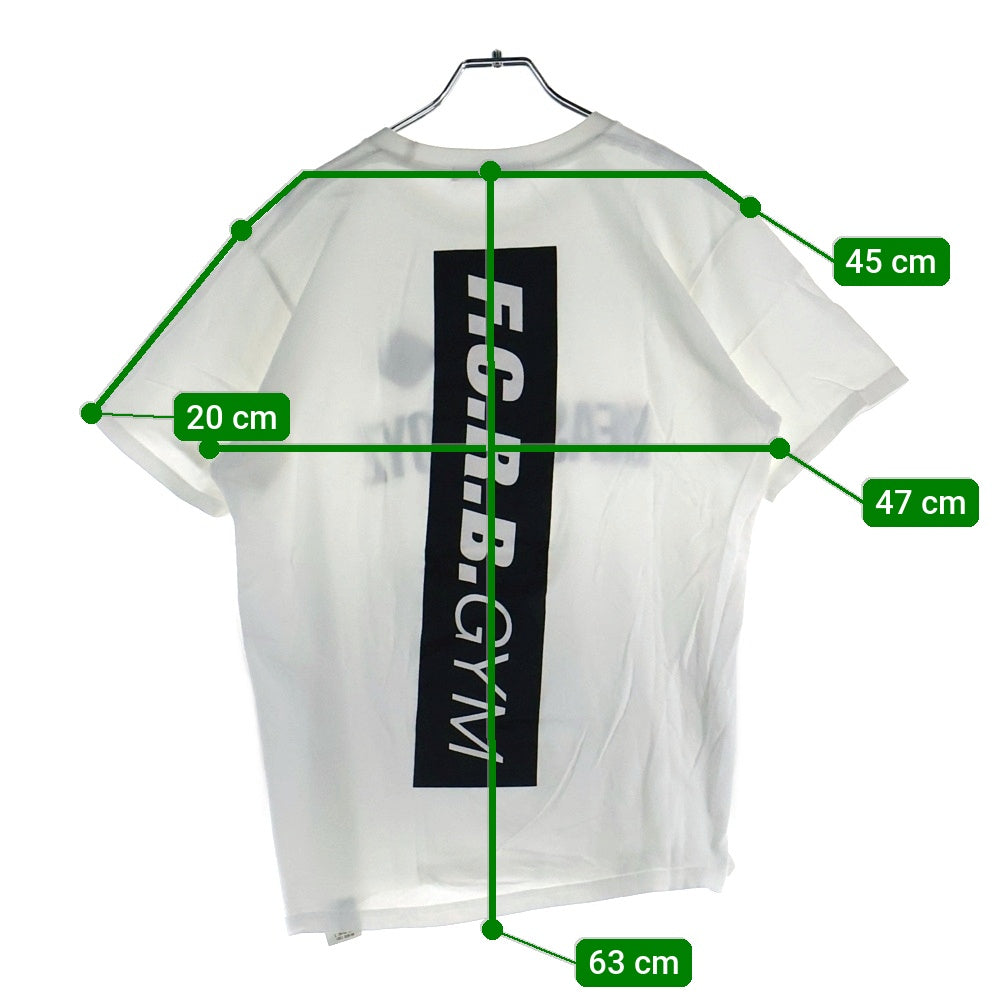 F.C.R.B./F.C.Real Bristol/FCRB(エフシーアールビー/エフシーレアルブリストル) ×BEASTY BOYZ GYM TEE ビースティーボーイズ 両面プリントTシャツ 半袖クルーネックカットソー ホワイト BB1620-TS01