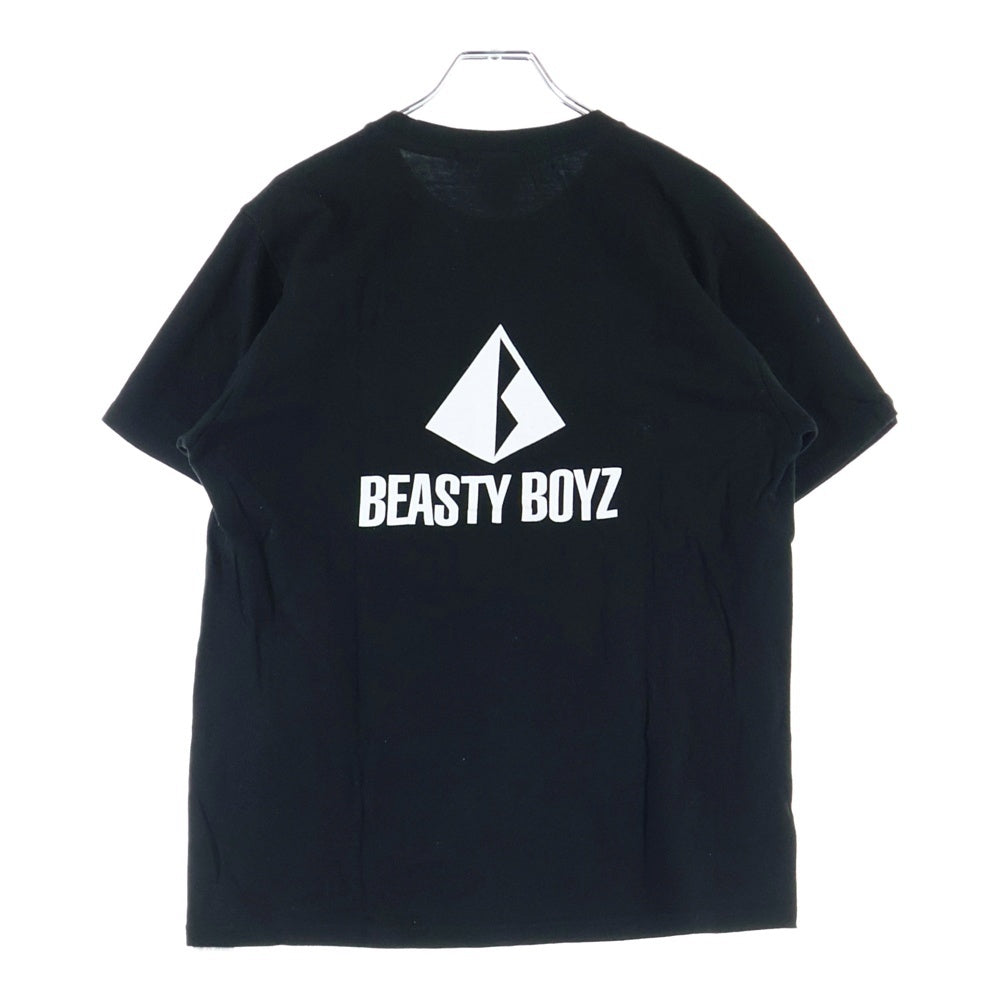 F.C.R.B./F.C.Real Bristol/FCRB(エフシーアールビー/エフシーレアルブリストル) ×BEASTY BOYZ GYM TEE ビースティーボーイズ 両面プリントTシャツ 半袖クルーネックカットソー ブラック BB1620-TS02