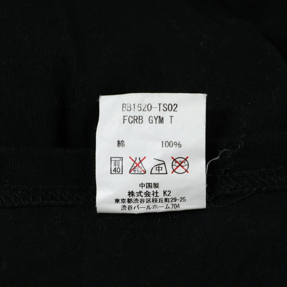 F.C.R.B./F.C.Real Bristol/FCRB(エフシーアールビー/エフシーレアルブリストル) ×BEASTY BOYZ GYM TEE ビースティーボーイズ 両面プリントTシャツ 半袖クルーネックカットソー ブラック BB1620-TS02