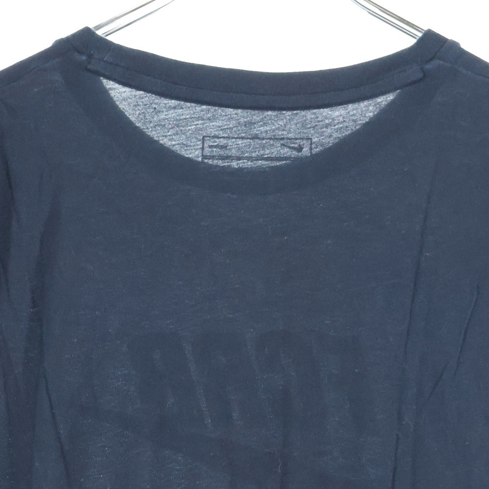 F.C.R.B.(エフシーアールビー) ×NIKE ナイキ スウッシュロゴプリントTシャツ 半袖クルーネックカットソー ブラック 410246-010