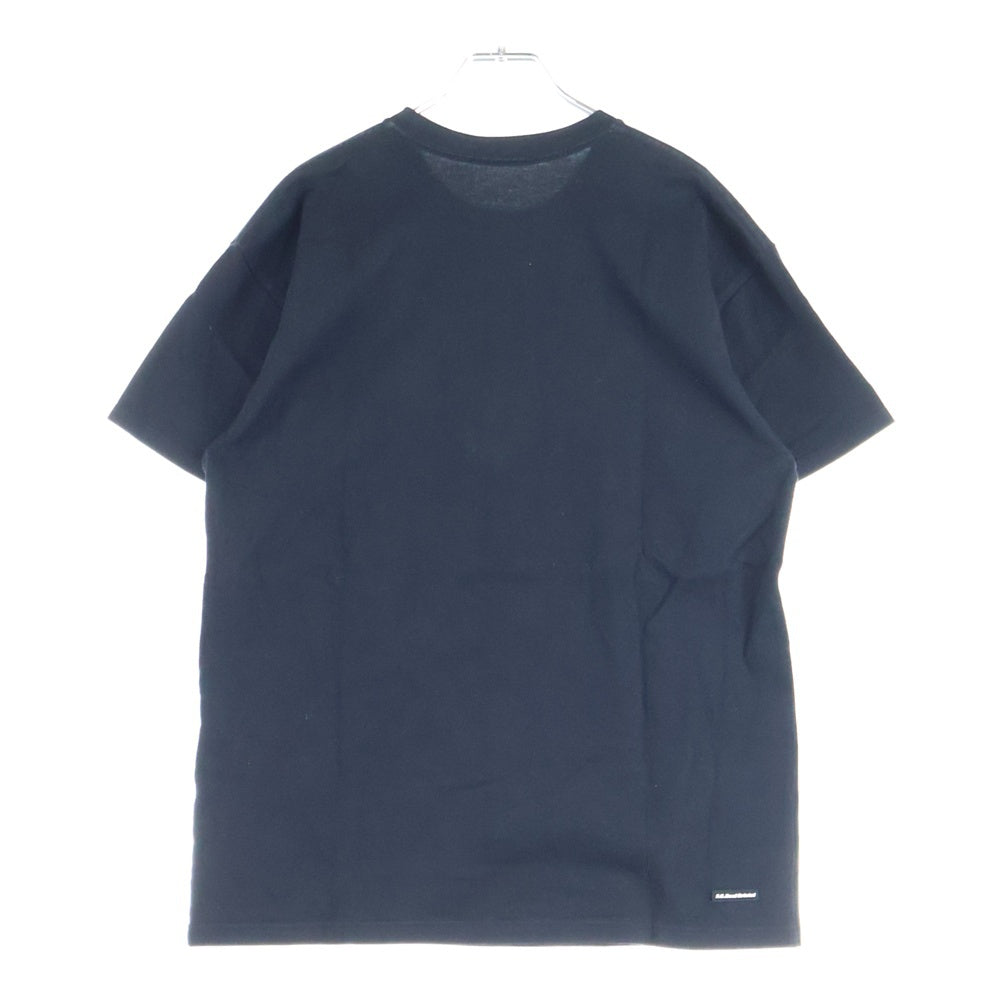 F.C.R.B./F.C.Real Bristol/FCRB(エフシーアールビー/エフシーレアルブリストル) 16AW 36 STAR TEE 36スター フロントロゴプリントTシャツ 半袖クルーネックカットソー ブラック FCRB-167059