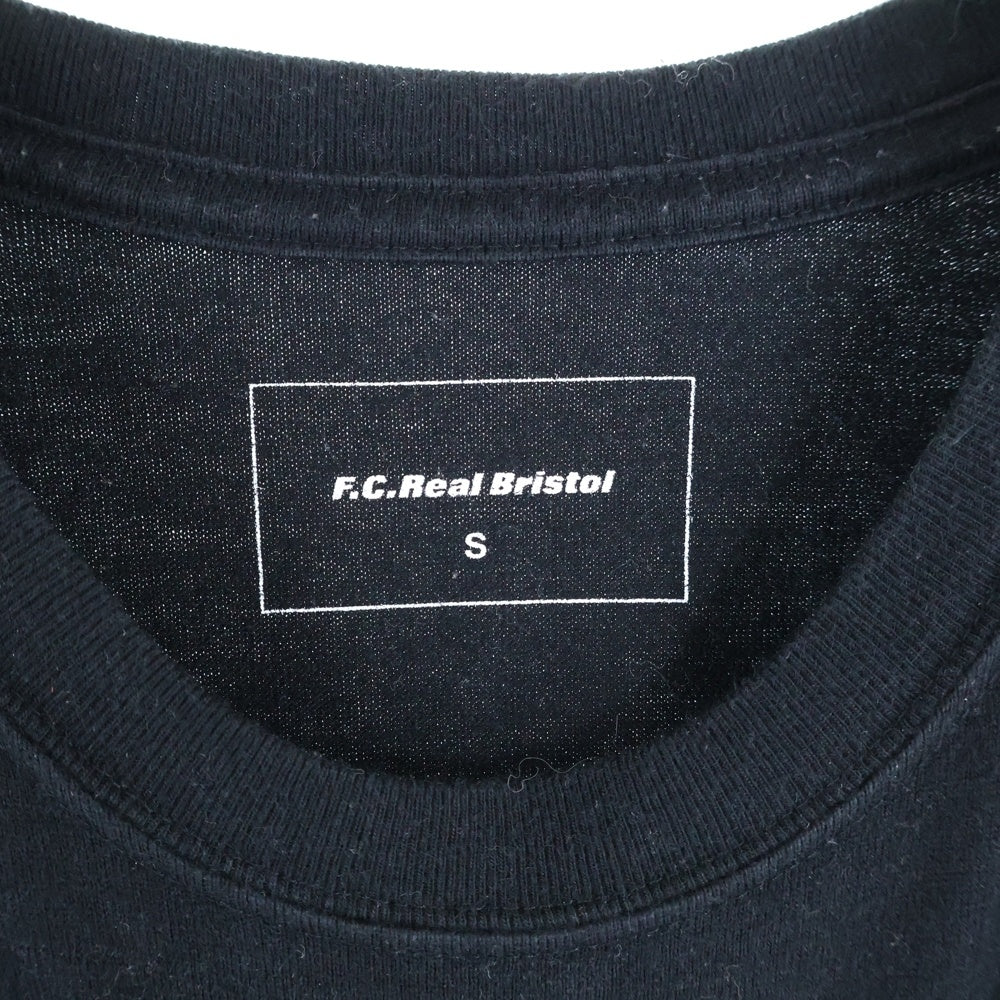 F.C.R.B./F.C.Real Bristol/FCRB(エフシーアールビー/エフシーレアルブリストル) 16AW 36 STAR TEE 36スター フロントロゴプリントTシャツ 半袖クルーネックカットソー ブラック FCRB-167059