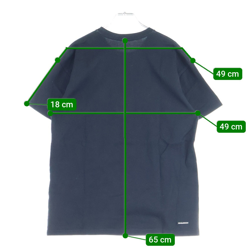 F.C.R.B./F.C.Real Bristol/FCRB(エフシーアールビー/エフシーレアルブリストル) 16AW 36 STAR TEE 36スター フロントロゴプリントTシャツ 半袖クルーネックカットソー ブラック FCRB-167059