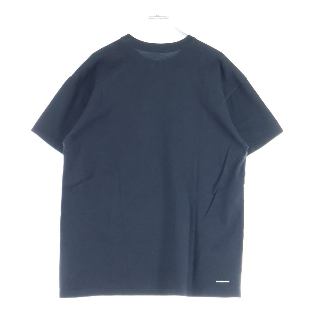 F.C.R.B./F.C.Real Bristol/FCRB(エフシーアールビー/エフシーレアルブリストル) 16SS STENCIL EMBLEM TEE ステンシル エンブレムロゴTシャツ 半袖クルーネックカットソー ブラック FCRB-167062