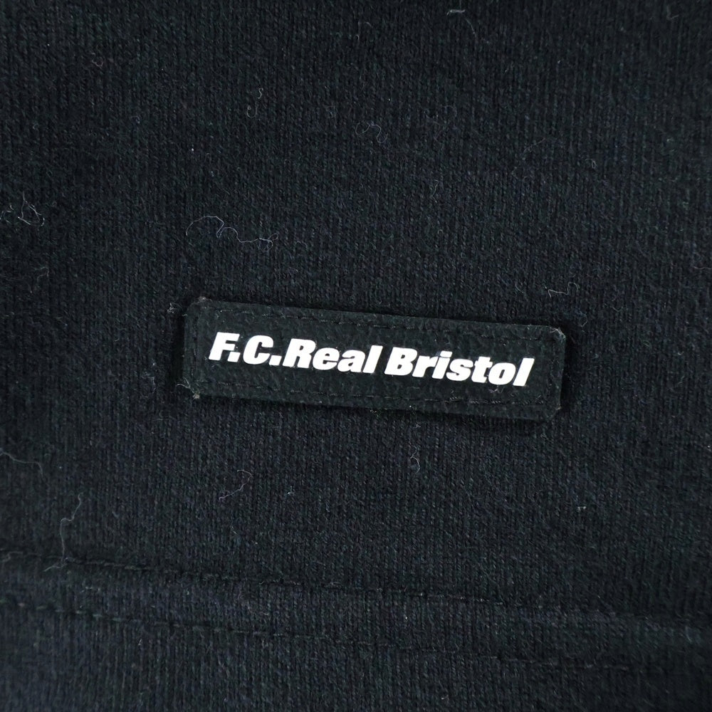 F.C.R.B./F.C.Real Bristol/FCRB(エフシーアールビー/エフシーレアルブリストル) 16SS STENCIL EMBLEM TEE ステンシル エンブレムロゴTシャツ 半袖クルーネックカットソー ブラック FCRB-167062