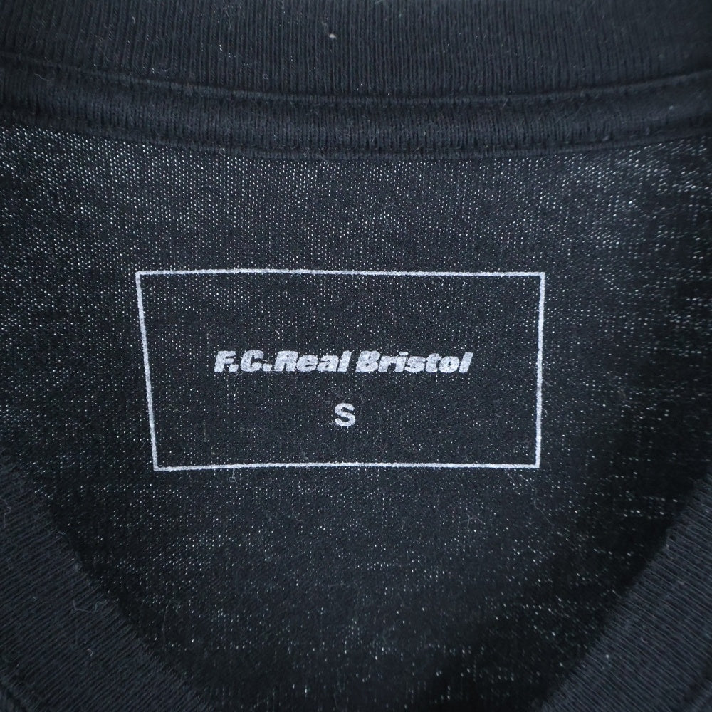 F.C.R.B./F.C.Real Bristol/FCRB(エフシーアールビー/エフシーレアルブリストル) 16SS STENCIL EMBLEM TEE ステンシル エンブレムロゴTシャツ 半袖クルーネックカットソー ブラック FCRB-167062