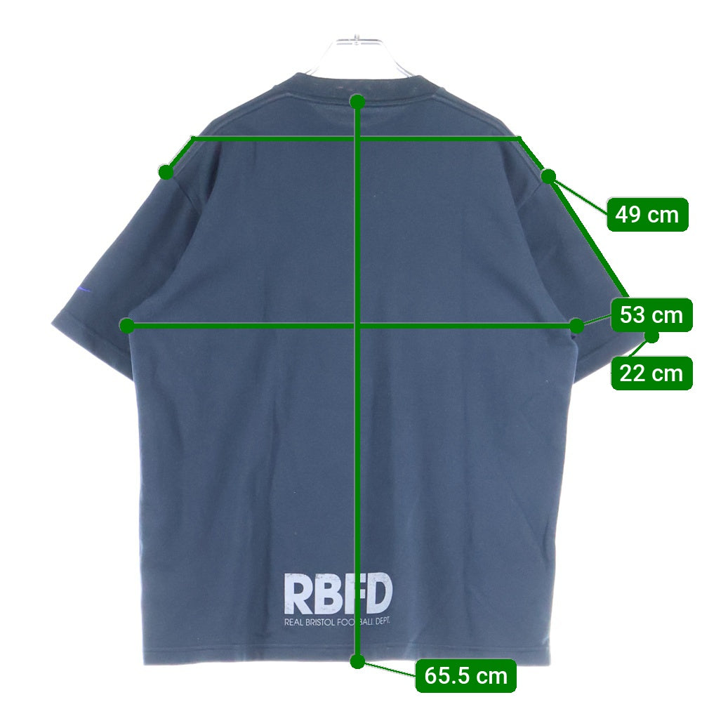 F.C.R.B./F.C.Real Bristol/FCRB(エフシーアールビー/エフシーレアルブリストル) ×NIKE RBFD TEE ナイキ 胸プリントTシャツ 半袖クルーネックカットソー ブラック 191685