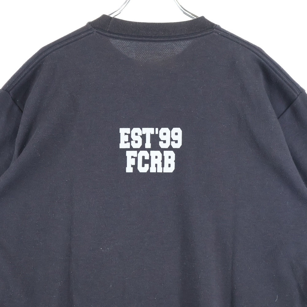 F.C.R.B./F.C.Real Bristol/FCRB(エフシーアールビー/エフシーレアルブリストル) ×NIKE ナイキ フロント胸スターロゴプリントTシャツ 半袖クルーネックカットソー ブラック