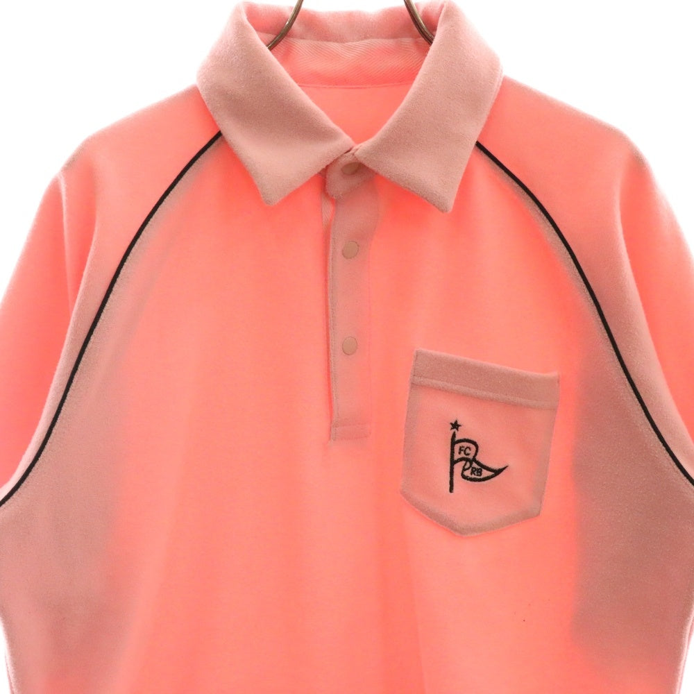 F.C.R.B./F.C.Real Bristol/FCRB(エフシーアールビー/エフシーレアルブリストル) ロゴエンブロイダリー パイル地 半袖 ポロシャツ ピンク 197168
