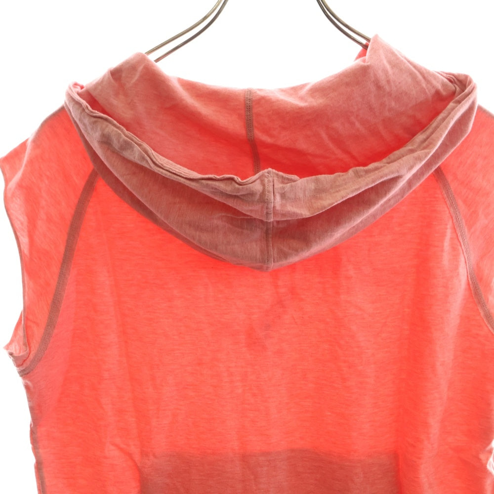 F.C.R.B./F.C.Real Bristol/FCRB(エフシーアールビー/エフシーレアルブリストル) カレッジロゴ ノースリーブ フーデッドカットソー Tシャツ ピンク 197165