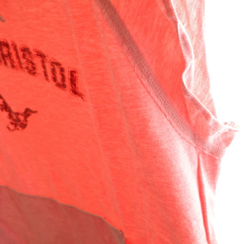 F.C.R.B./F.C.Real Bristol/FCRB(エフシーアールビー/エフシーレアルブリストル) カレッジロゴ ノースリーブ フーデッドカットソー Tシャツ ピンク 197165