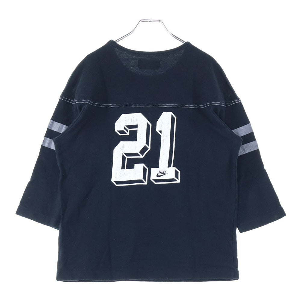 F.C.R.B./F.C.Real Bristol/FCRB(エフシーアールビー/エフシーレアルブリストル) ロゴプリント ラグラン ロングスリーブカットソー 七分丈 Tシャツ ブラック 362581