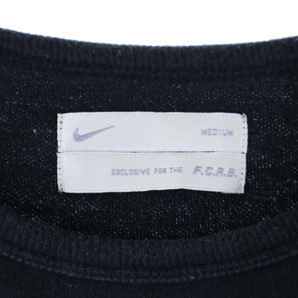 F.C.R.B./F.C.Real Bristol/FCRB(エフシーアールビー/エフシーレアルブリストル) ロゴプリント ラグラン ロングスリーブカットソー 七分丈 Tシャツ ブラック 362581