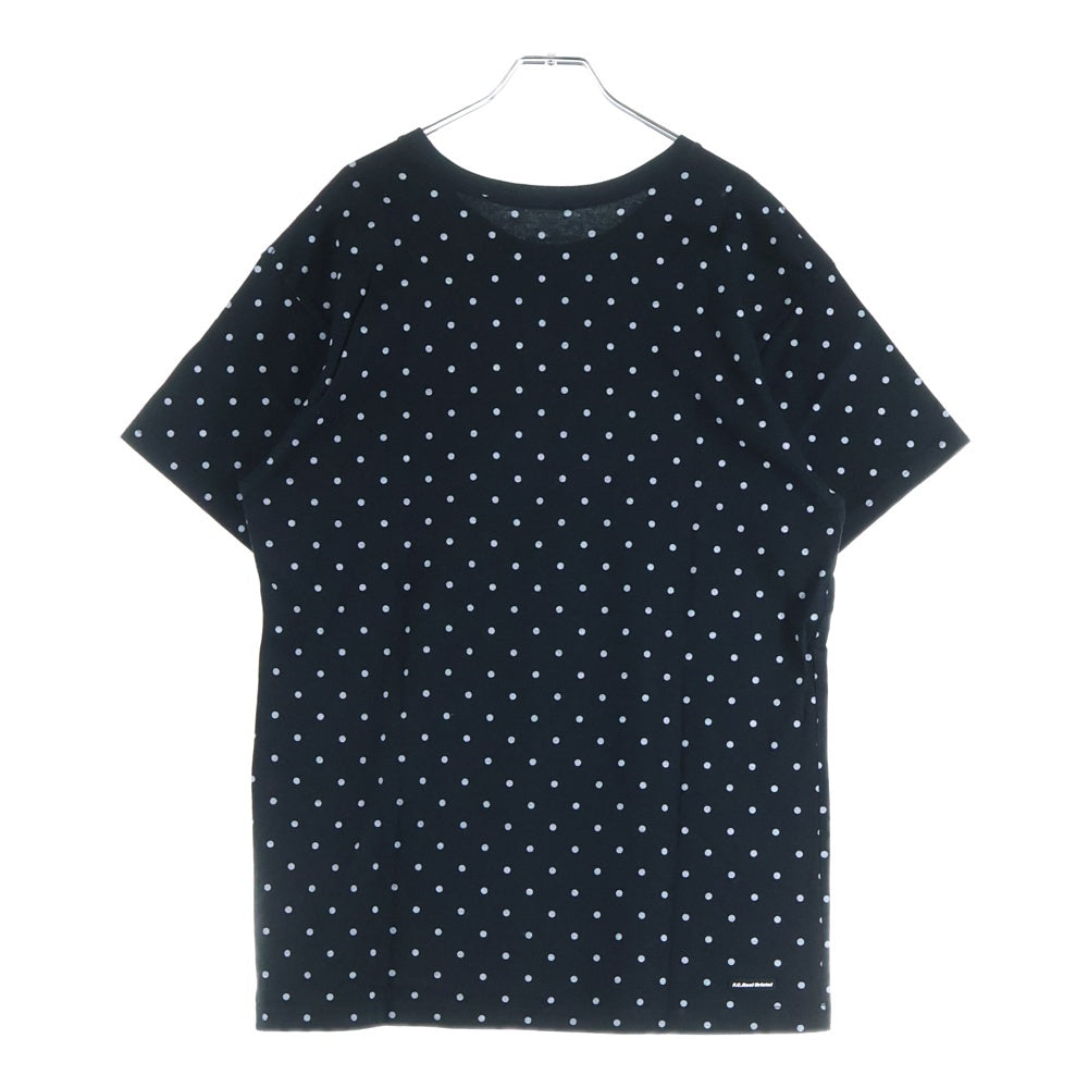 F.C.R.B./F.C.Real Bristol/FCRB(エフシーアールビー/エフシーレアルブリストル) 15AW DOT TEE ナイキ ドット柄 ロゴワッペン刺繍Tシャツ 半袖クルーネックカットソー ブラック FCRB-156026