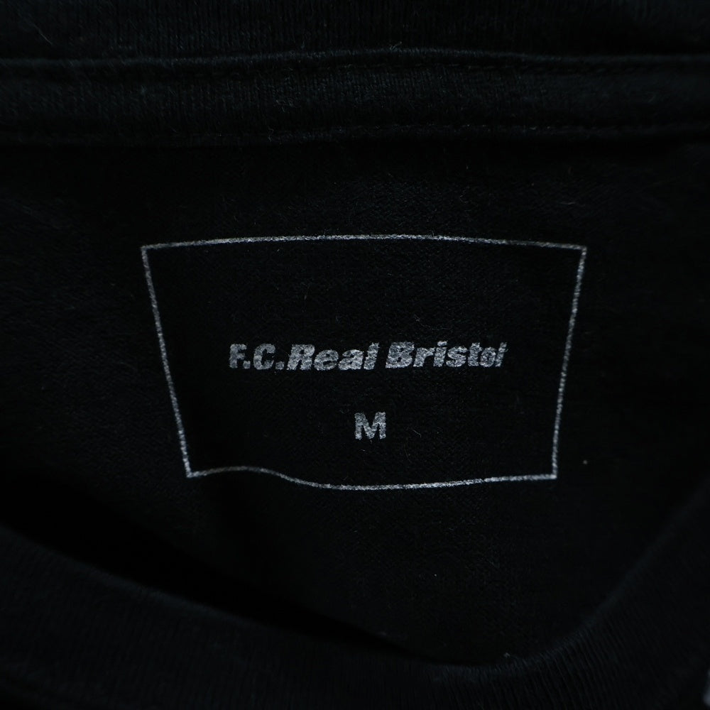 F.C.R.B./F.C.Real Bristol/FCRB(エフシーアールビー/エフシーレアルブリストル) 15AW DOT TEE ナイキ ドット柄 ロゴワッペン刺繍Tシャツ 半袖クルーネックカットソー ブラック FCRB-156026