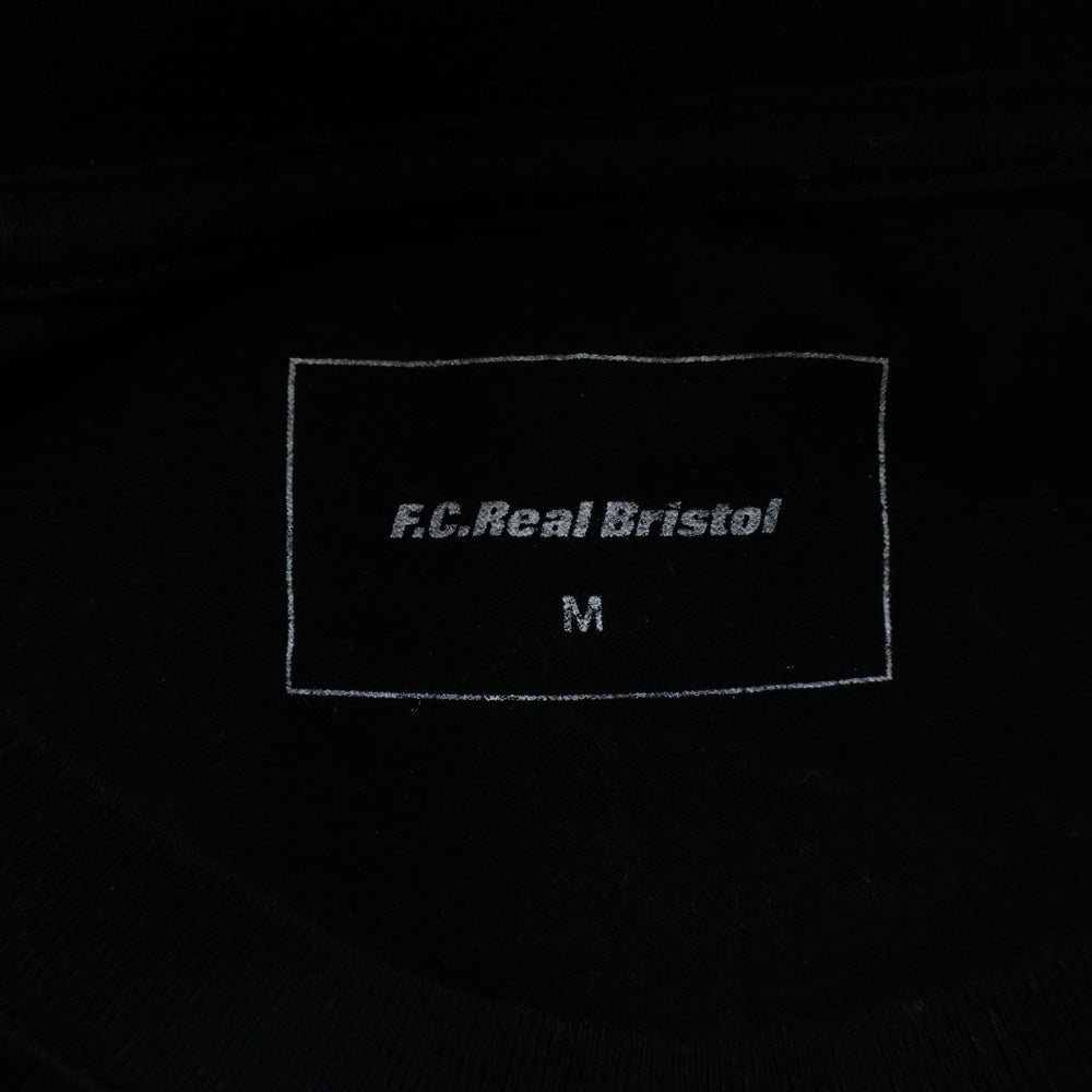 F.C.R.B./F.C.Real Bristol/FCRB(エフシーアールビー/エフシーレアルブリストル) BOX LOGO TEE ボックスロゴプリントTシャツ 半袖クルーネックカットソー ブラック FCRB-160031