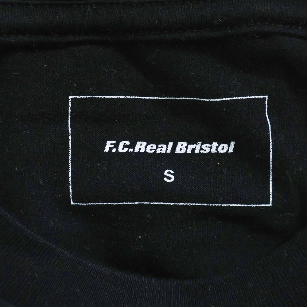 F.C.R.B./F.C.Real Bristol/FCRB(エフシーアールビー/エフシーレアルブリストル) フロントラメロゴTシャツ 半袖クルーネックカットソー ブラック FCRB-145010
