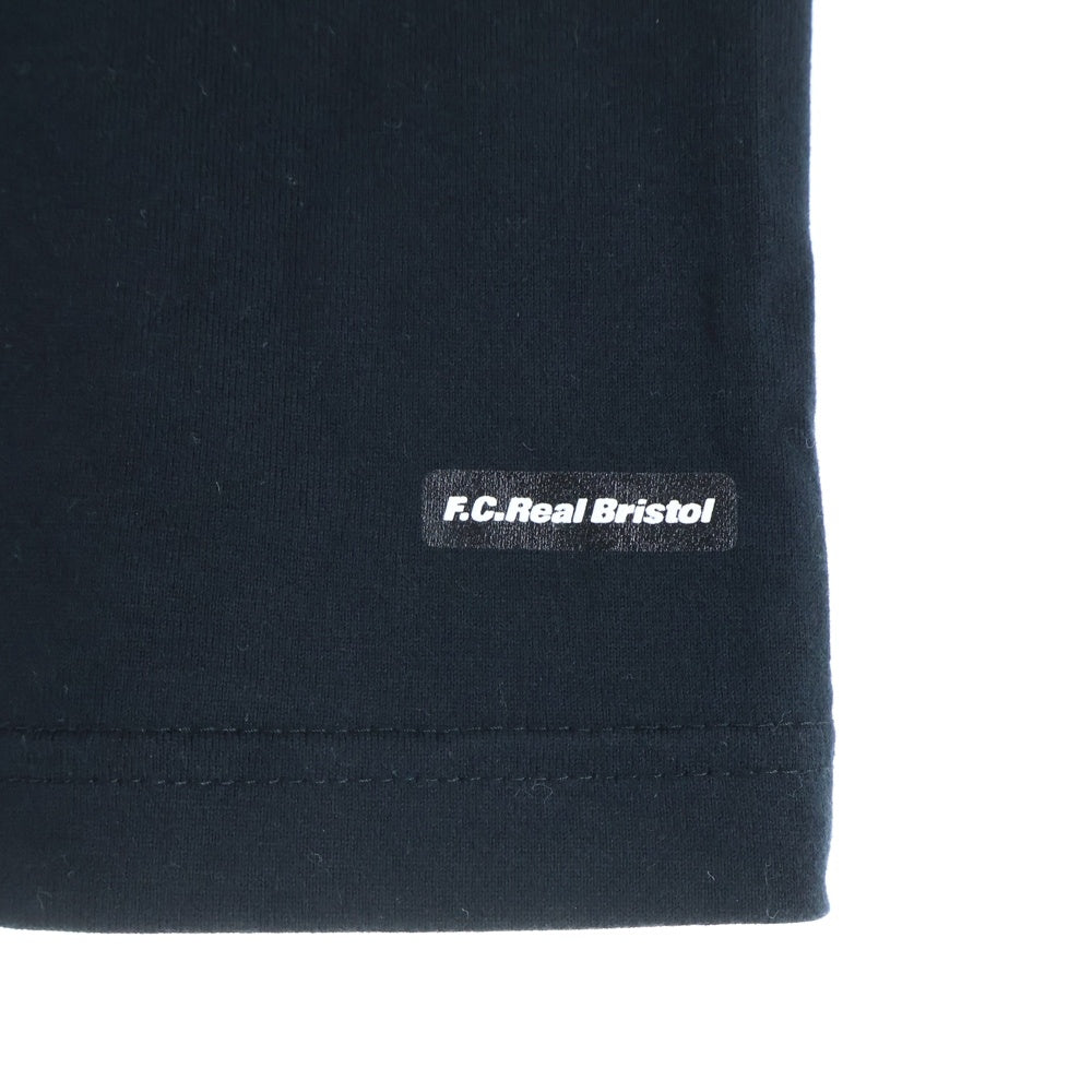 F.C.R.B./F.C.Real Bristol/FCRB(エフシーアールビー/エフシーレアルブリストル) ×NIKE 14AW ナイキ フロントラメロゴプリント 半袖クルーネックカットソー ブラック 707783-010