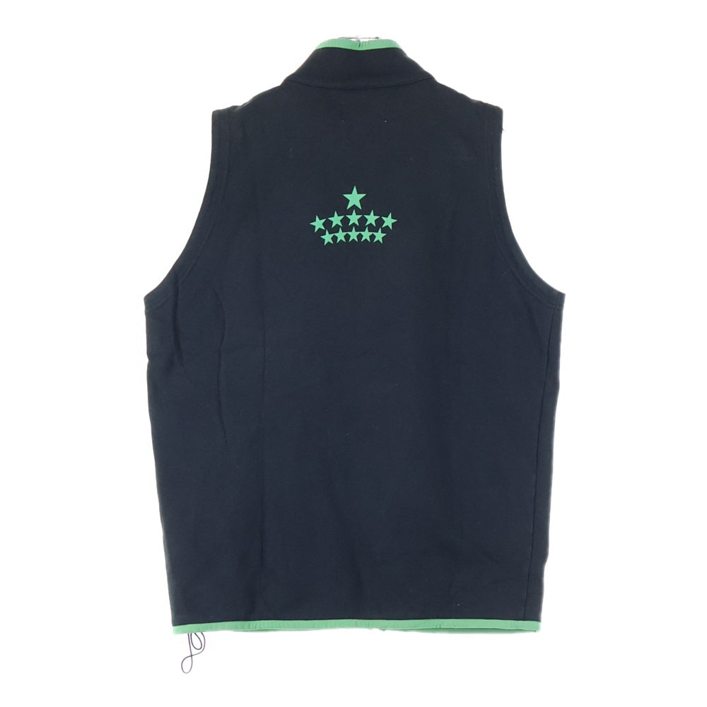 F.C.R.B./F.C.Real Bristol/FCRB(エフシーアールビー/エフシーレアルブリストル) ×NIKE ナイキ 胸ロゴ ジップアップスウェットベスト ブラック/グリーン 190500