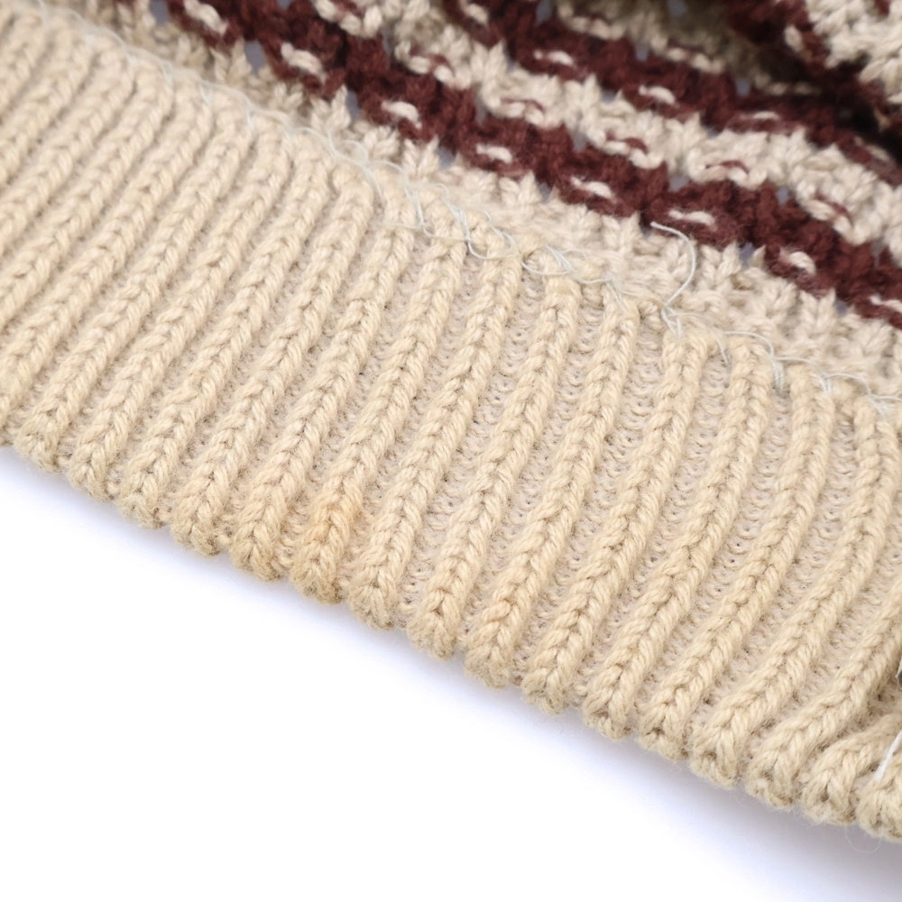 F.C.R.B./F.C.Real Bristol/FCRB(エフシーアールビー/エフシーレアルブリストル) ×NIKE ナイキ ロゴ刺繍 サマーニットビーニー ニット帽 帽子 ベージュ/ブラウン 594172