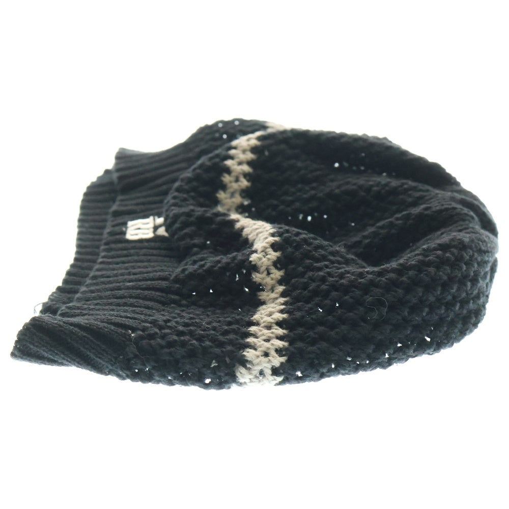 F.C.R.B./F.C.Real Bristol/FCRB(エフシーアールビー/エフシーレアルブリストル) ×NIKE ナイキ ロゴ刺繍 リネン混 サマーニットビーニー ニット帽 帽子 ブラック/グレー 243826