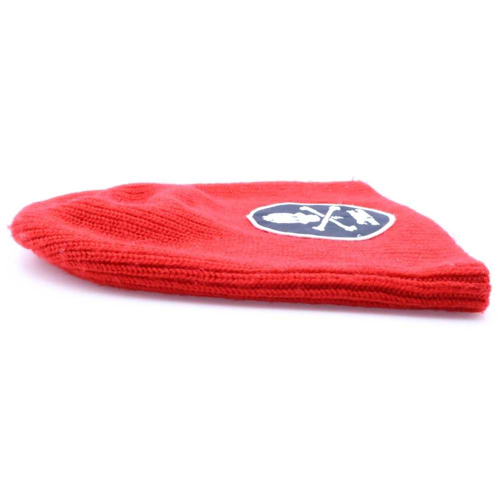 F.C.R.B./F.C.Real Bristol/FCRB(エフシーアールビー/エフシーレアルブリストル) ×NIKE ナイキ REAL BLACKS スカルワッペン刺繍 ウール混 ニットビーニー ニット帽 帽子 レッド 218244