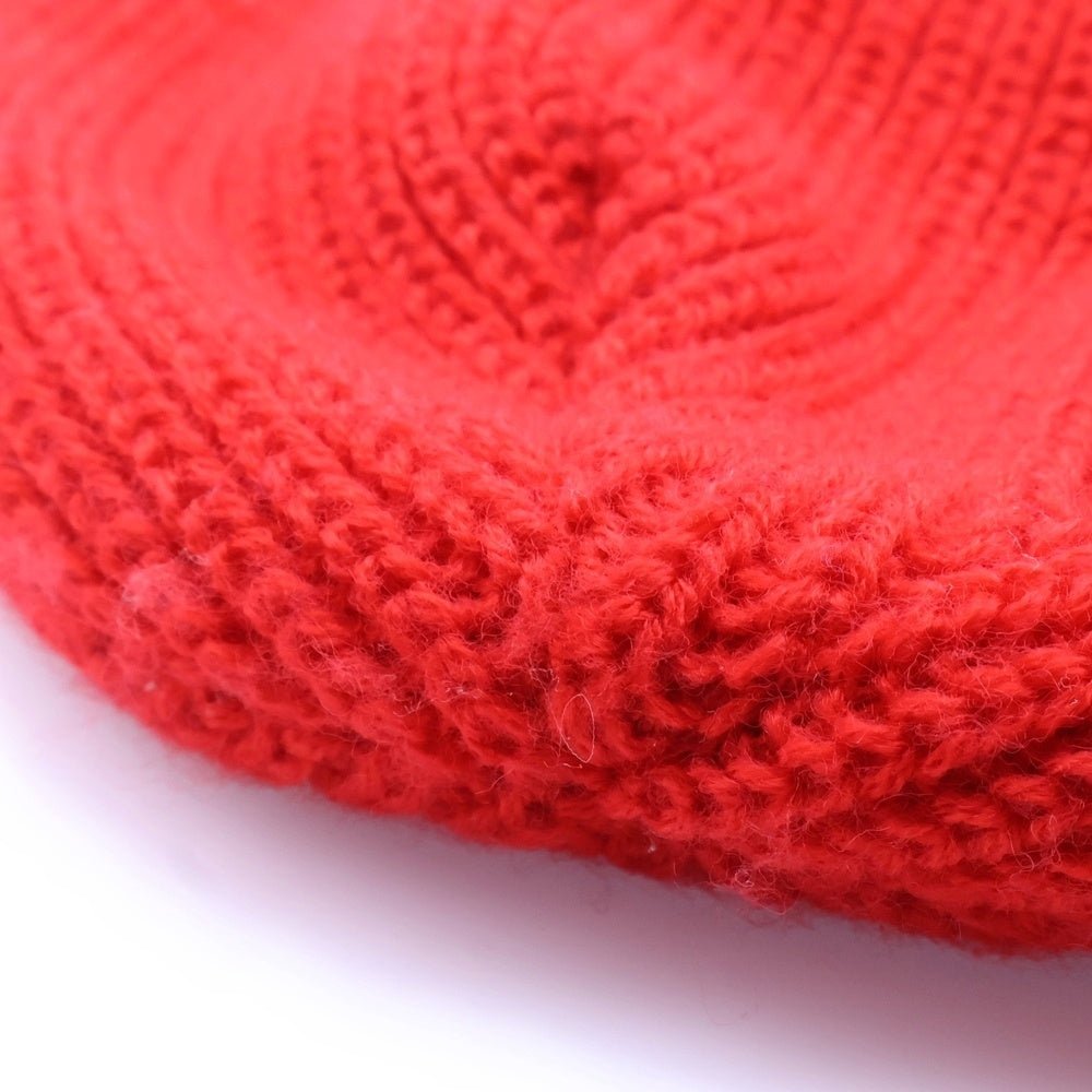 F.C.R.B./F.C.Real Bristol/FCRB(エフシーアールビー/エフシーレアルブリストル) ×NIKE ナイキ REAL BLACKS スカルワッペン刺繍 ウール混 ニットビーニー ニット帽 帽子 レッド 218244