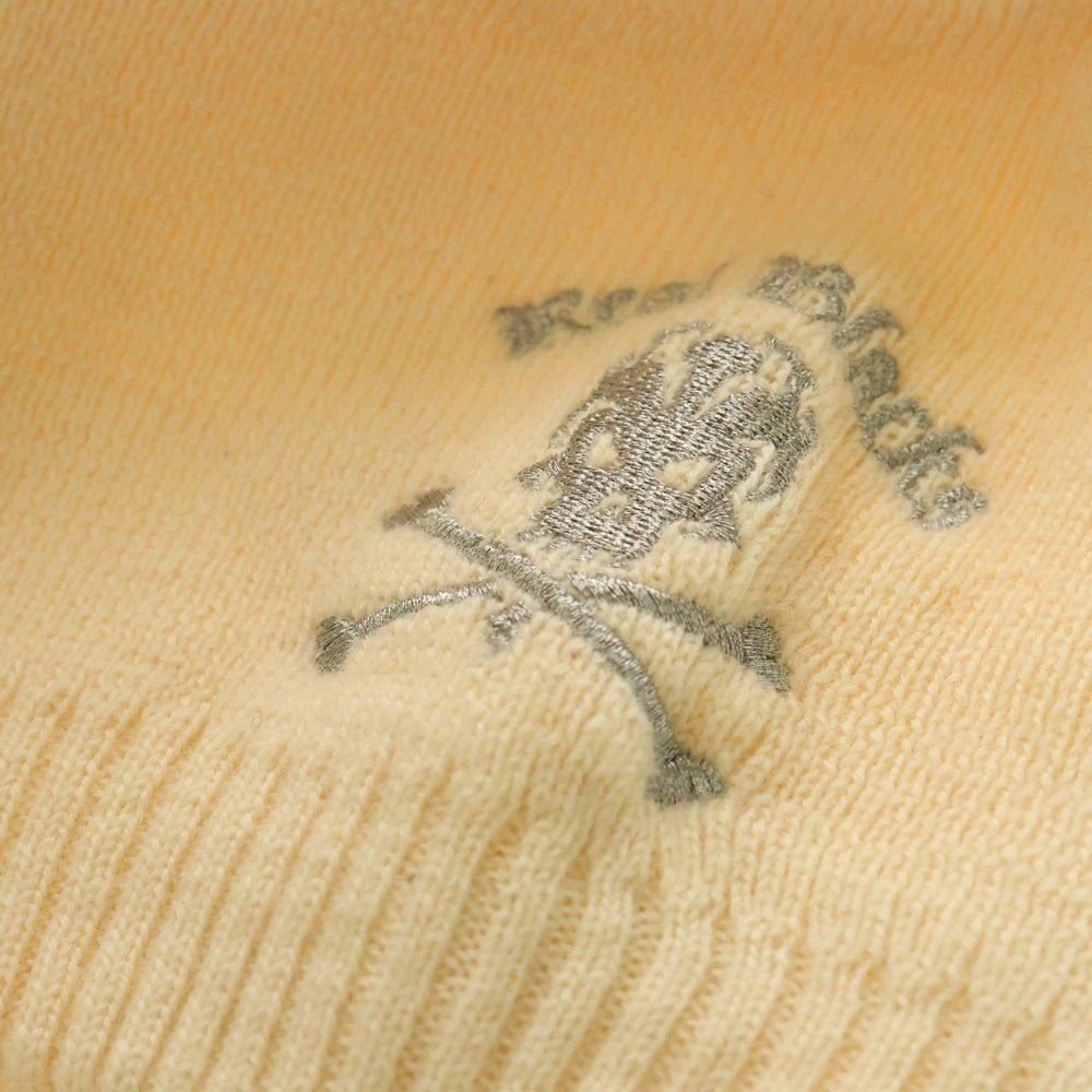 F.C.R.B./F.C.Real Bristol/FCRB(エフシーアールビー/エフシーレアルブリストル) ×NIKE ナイキ REAL BLACKS スカル刺繍 ウールニットビーニー ニット帽 帽子 ベージュ 595266