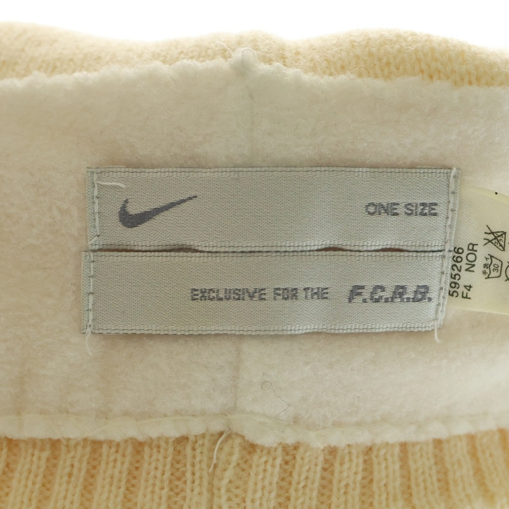 F.C.R.B./F.C.Real Bristol/FCRB(エフシーアールビー/エフシーレアルブリストル) ×NIKE ナイキ REAL BLACKS スカル刺繍 ウールニットビーニー ニット帽 帽子 ベージュ 595266