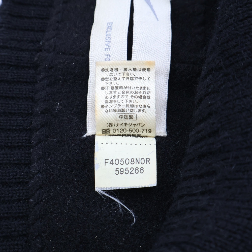 F.C.R.B./F.C.Real Bristol/FCRB(エフシーアールビー/エフシーレアルブリストル) ×NIKE ナイキ REAL BLACKS スカル刺繍 ウールニットビーニー ニット帽 帽子 ブラック 595266