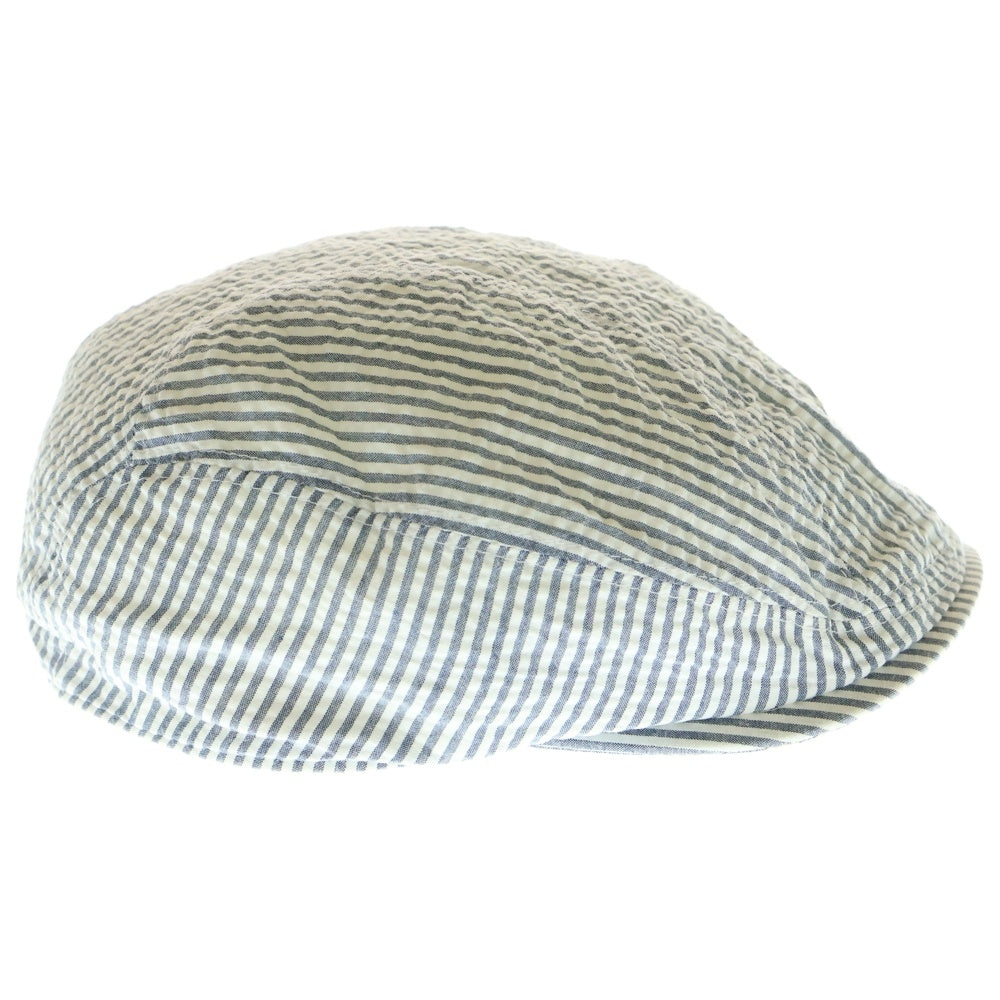 F.C.R.B./F.C.Real Bristol/FCRB(エフシーアールビー/エフシーレアルブリストル) ×NIKE ナイキ ストライプ柄 コットンハンチング帽 帽子 ホワイト/グレー 319037