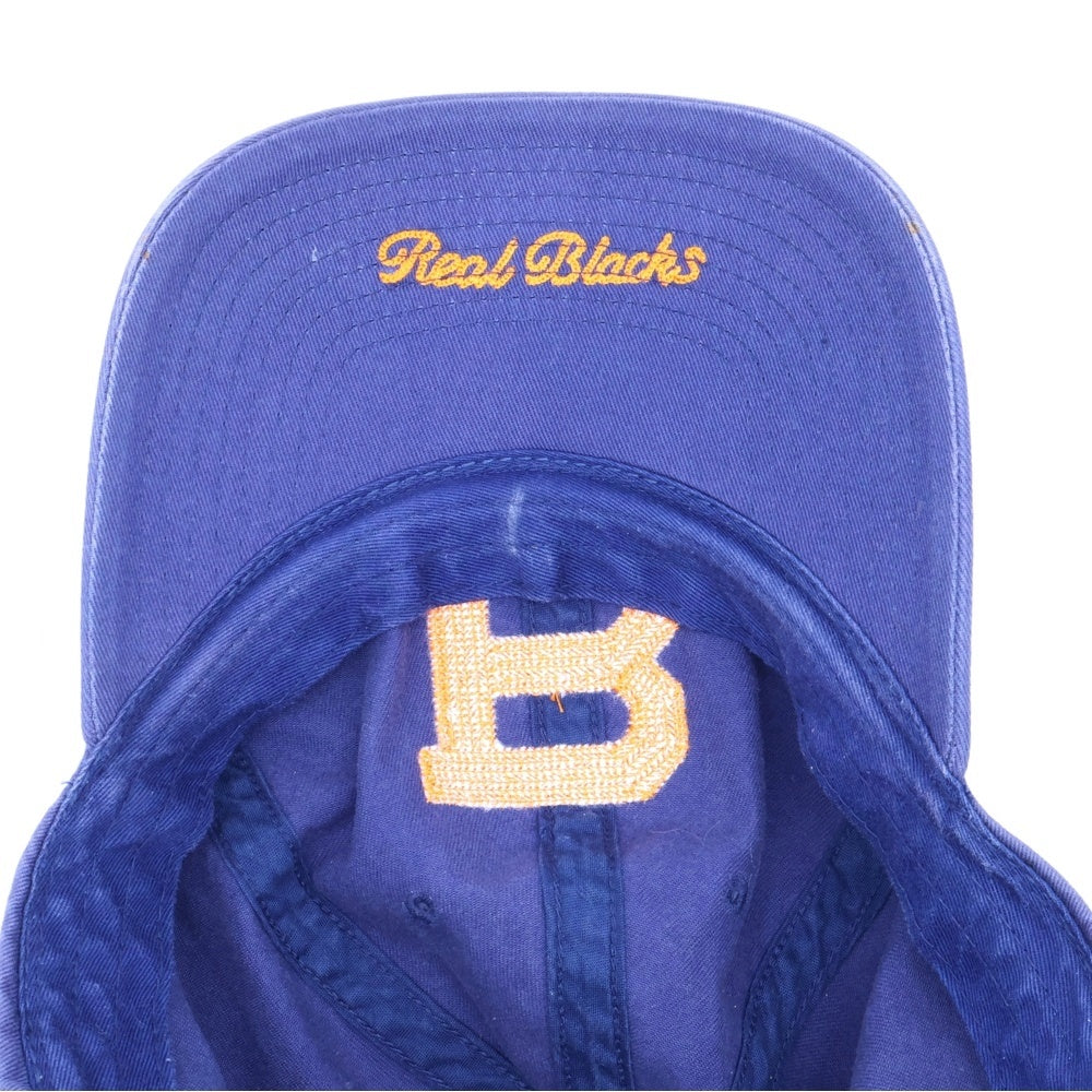 F.C.R.B./F.C.Real Bristol/FCRB(エフシーアールビー/エフシーレアルブリストル) ×NIKE ナイキ REAL BLACKS Bロゴワッペン刺繍 6パネルキャップ ネイビー/オレンジ 157972