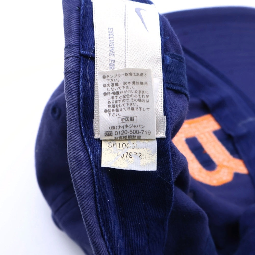 F.C.R.B./F.C.Real Bristol/FCRB(エフシーアールビー/エフシーレアルブリストル) ×NIKE ナイキ REAL BLACKS Bロゴワッペン刺繍 6パネルキャップ ネイビー/オレンジ 157972