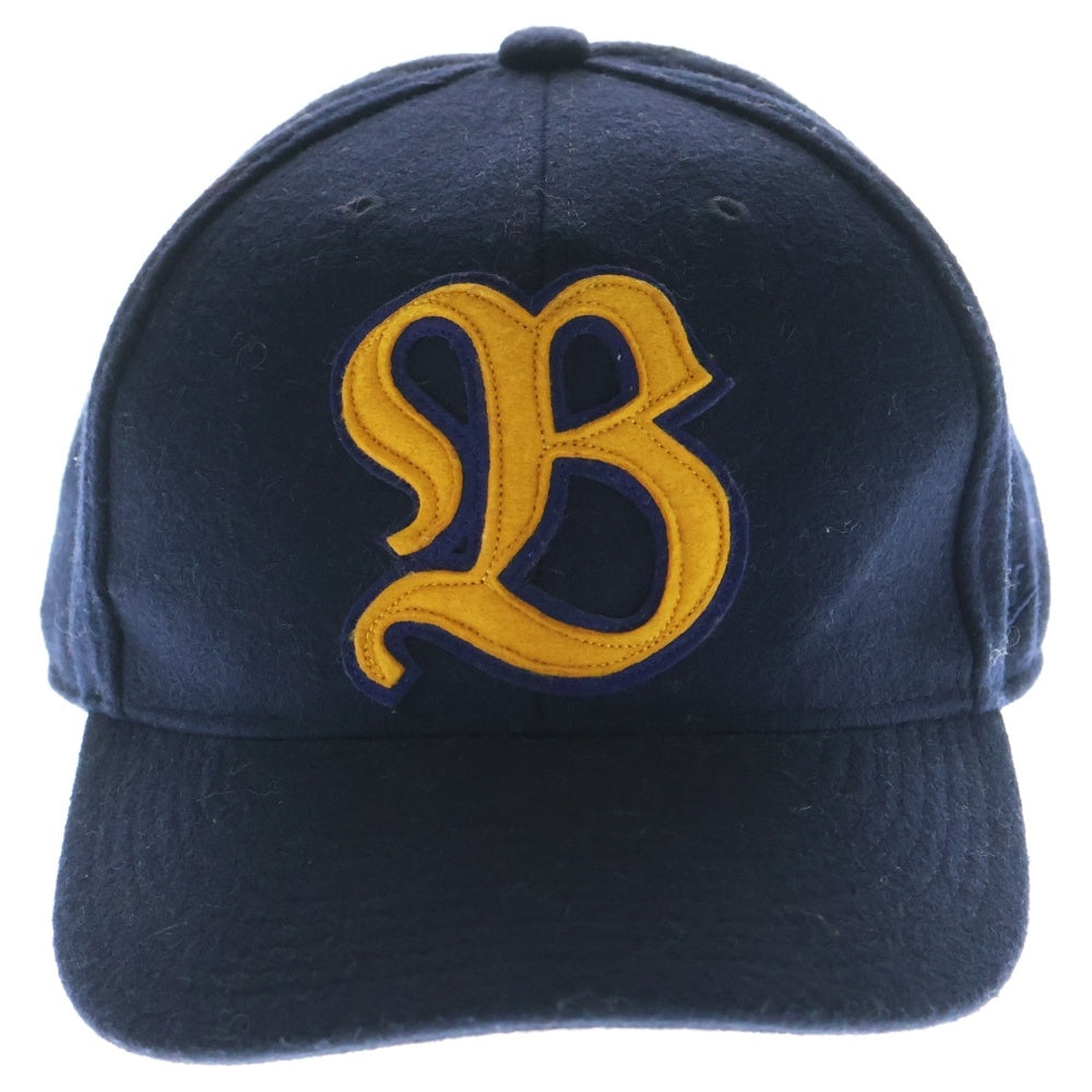 F.C.R.B./F.C.Real Bristol/FCRB(エフシーアールビー/エフシーレアルブリストル) ×NIKE ナイキ Bロゴワッペン刺繍 ウール混 6パネルキャップ 帽子 ネイビー 378433