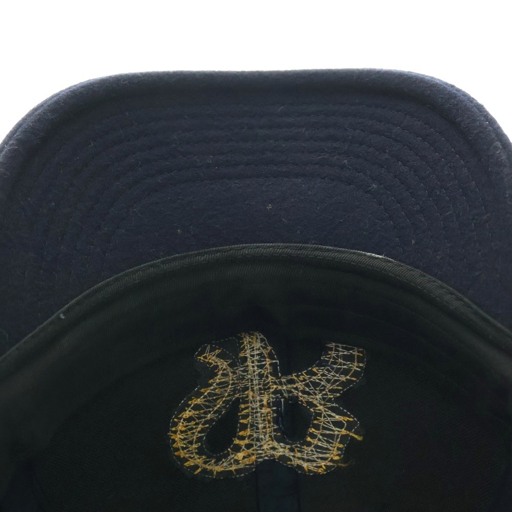 F.C.R.B./F.C.Real Bristol/FCRB(エフシーアールビー/エフシーレアルブリストル) ×NIKE ナイキ Bロゴワッペン刺繍 ウール混 6パネルキャップ 帽子 ネイビー 378433