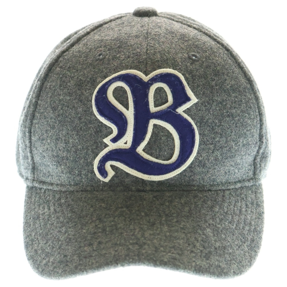 F.C.R.B./F.C.Real Bristol/FCRB(エフシーアールビー/エフシーレアルブリストル) ×NIKE ナイキ Bロゴワッペン刺繍 ウール混 6パネルキャップ 帽子 グレー 378433