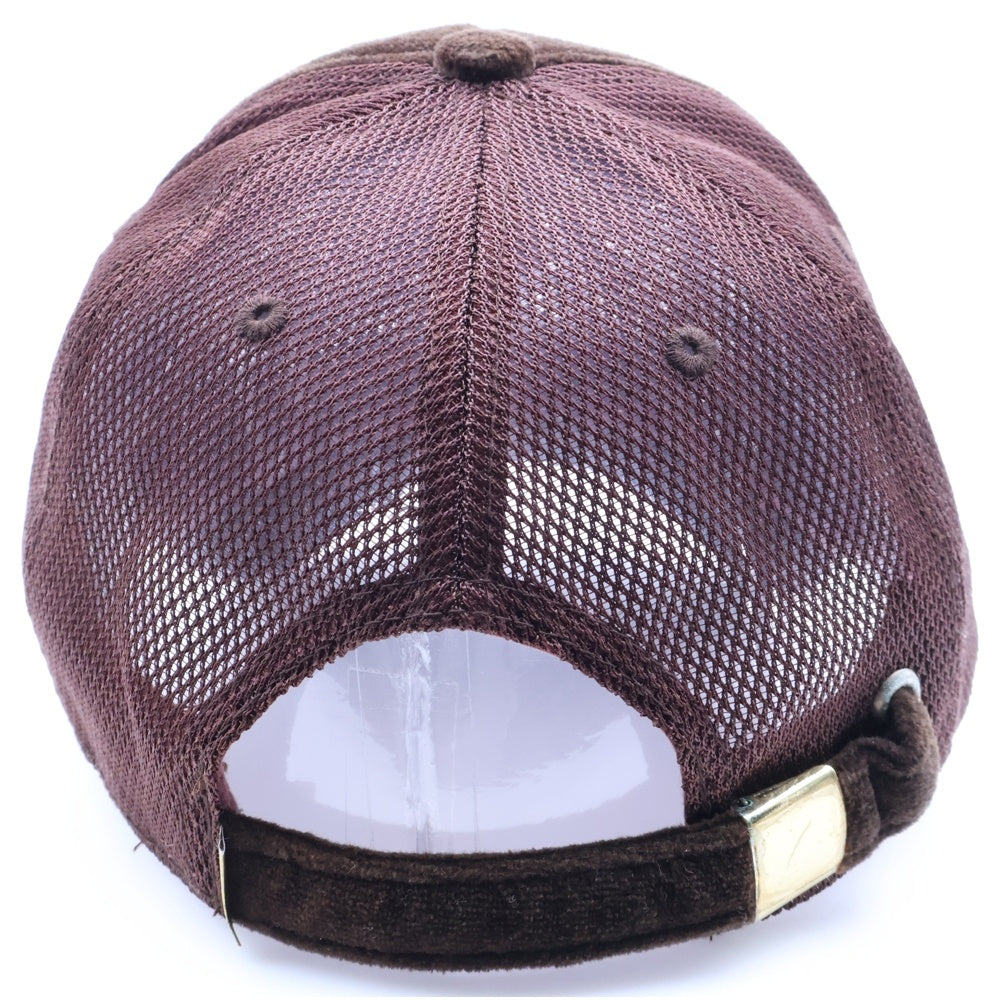 F.C.R.B./F.C.Real Bristol/FCRB(エフシーアールビー/エフシーレアルブリストル) ×NIKE ナイキ フロントロゴ刺繍 ベロアメッシュキャップ 帽子 ブラウン 268051