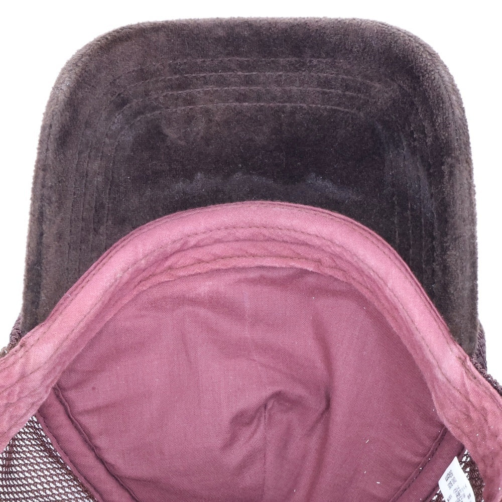 F.C.R.B./F.C.Real Bristol/FCRB(エフシーアールビー/エフシーレアルブリストル) ×NIKE ナイキ フロントロゴ刺繍 ベロアメッシュキャップ 帽子 ブラウン 268051