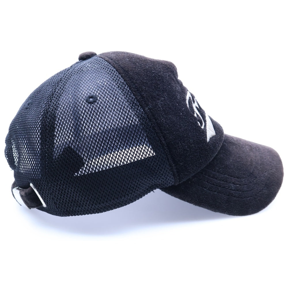 F.C.R.B./F.C.Real Bristol/FCRB(エフシーアールビー/エフシーレアルブリストル) ×NIKE ナイキ フロントロゴ刺繍 ベロアメッシュキャップ 帽子 ブラック 268051